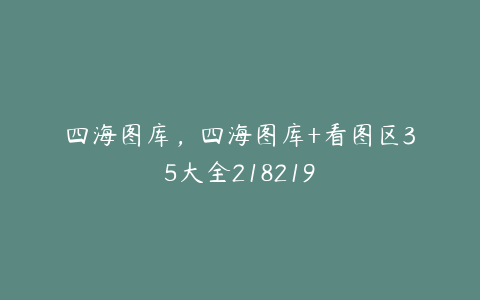 四海图库，四海图库+看图区35大全218219